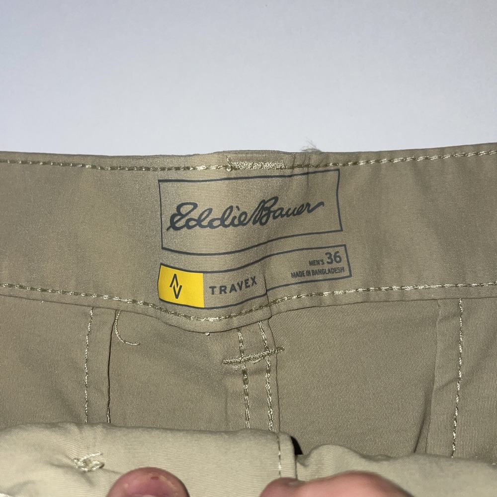 Eddie Bauer Travex  Hiking Performance Lightweight Hiking Shorts Mens 36 Beige - Picture 2 of 7